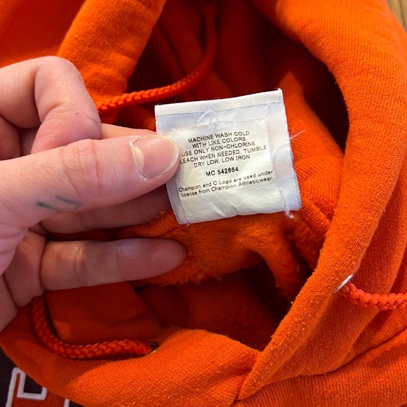 Orange Virginia Tech Champion sweatshirt - Picture 9 of 10